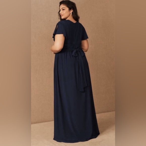 BHLDN Mendoza Navy Maxi Dress - Picture 2 of 12